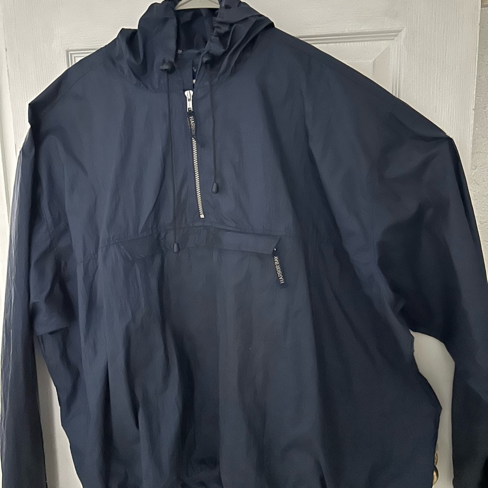 Harbor Bay Dark Blue Windbreaker Jacket